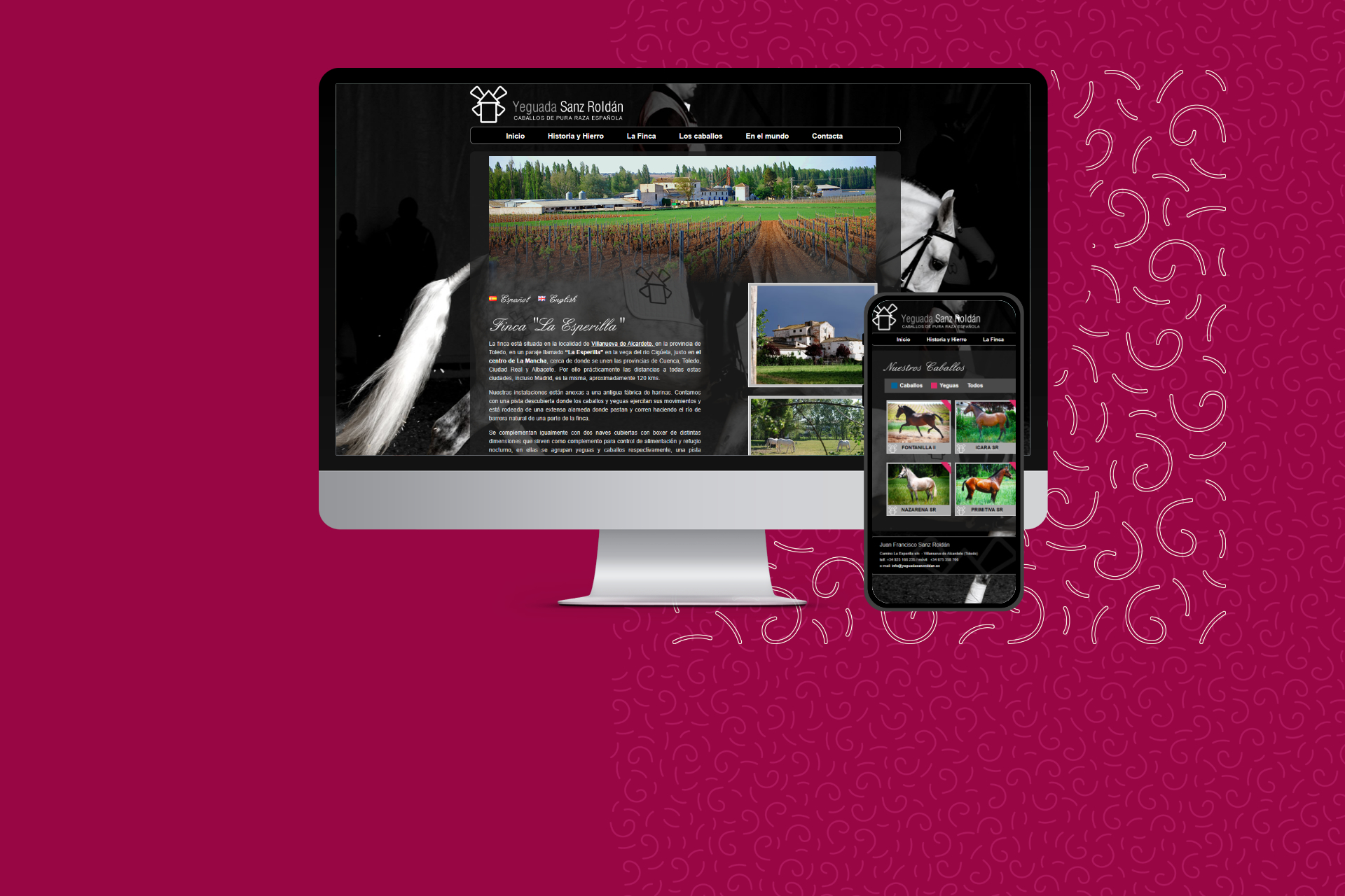 Web Yeguada Sanzroldan