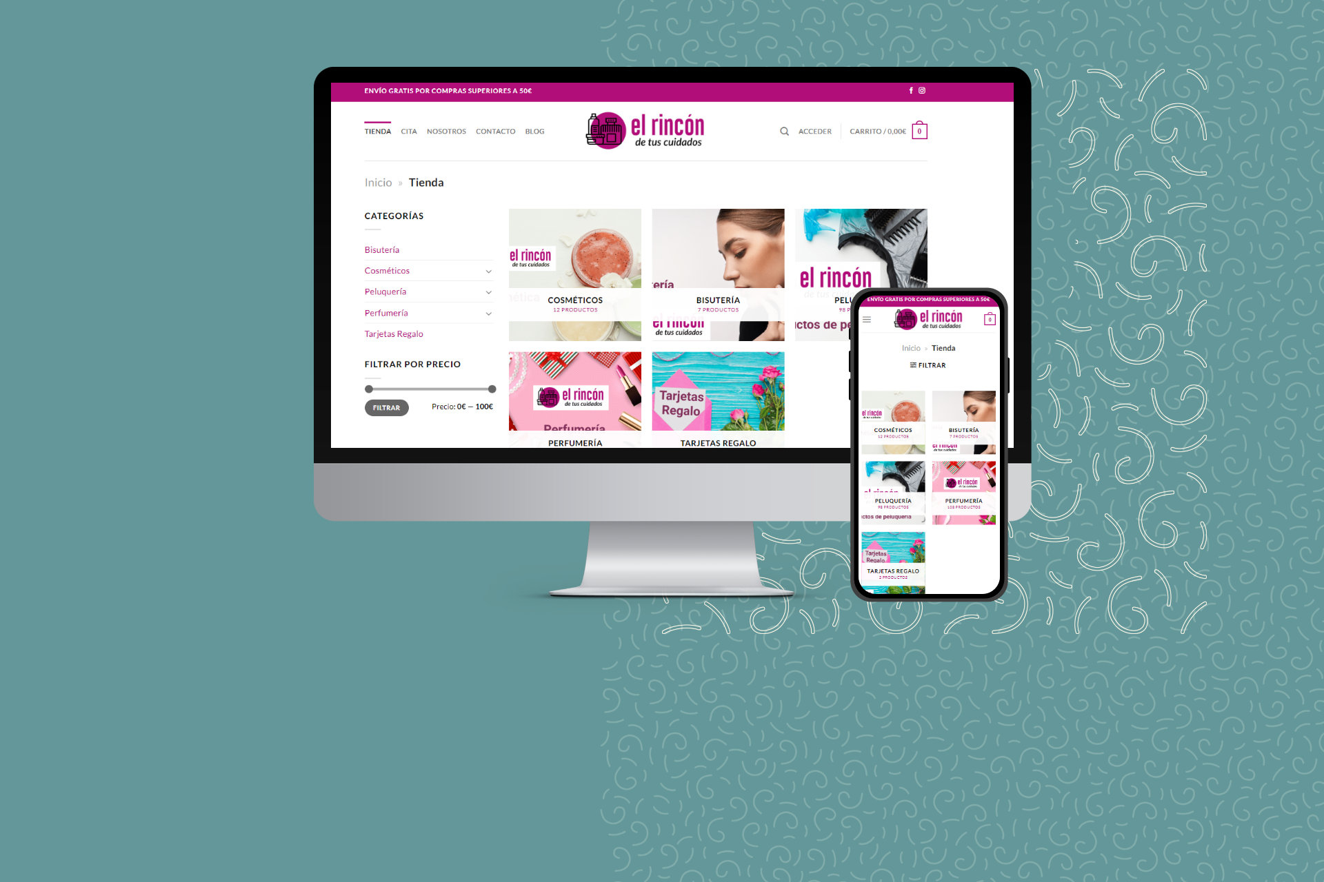 Ecommerce El rincón de tus cuidados