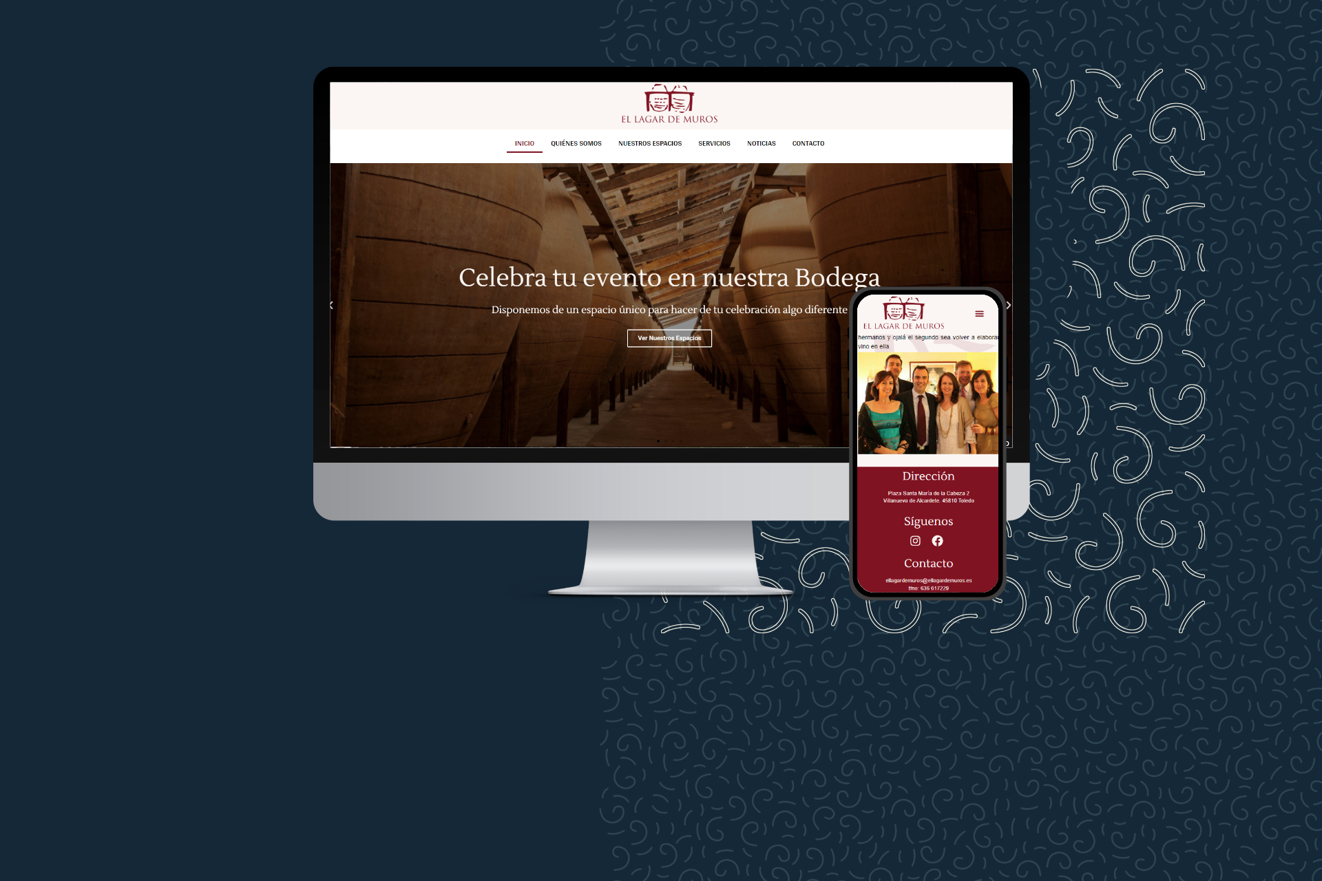Diseño Web Bodega El lagar de muros
