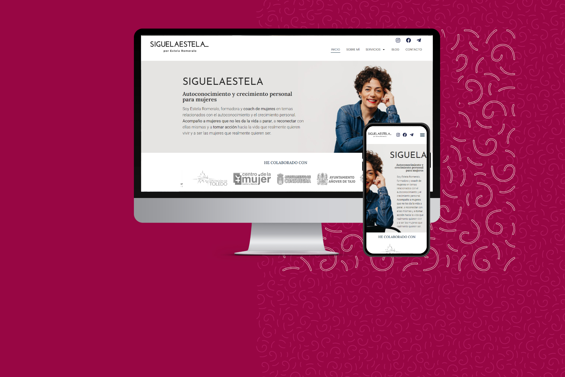 Diseño Web para Coach de autoconocimiento Siguelaestela